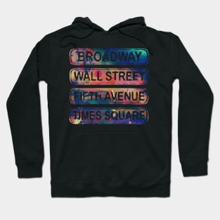 new york new york fifth avenue wall street time square broadway Hoodie